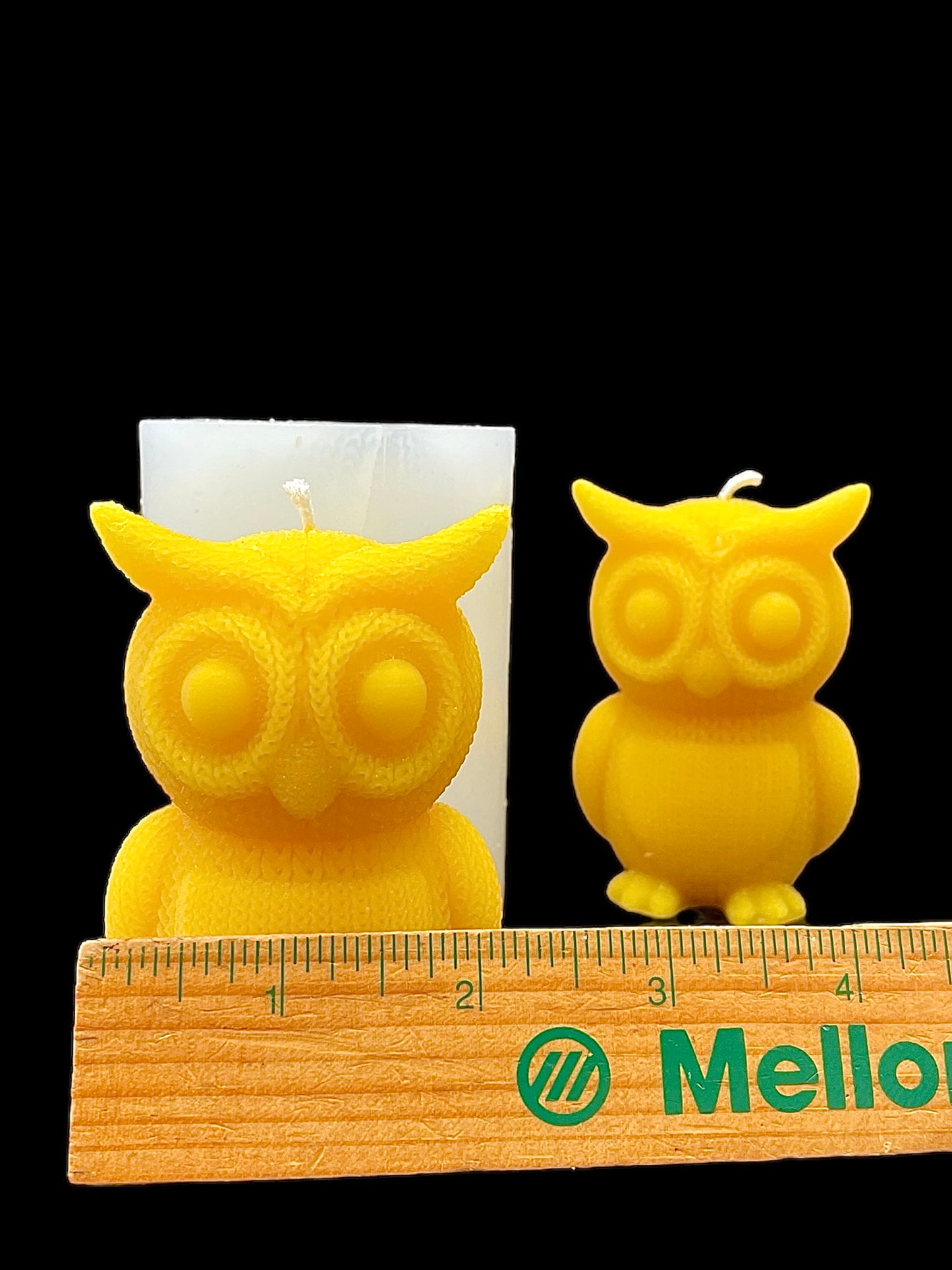 3D silicone mold - crocheted owl 3.25”