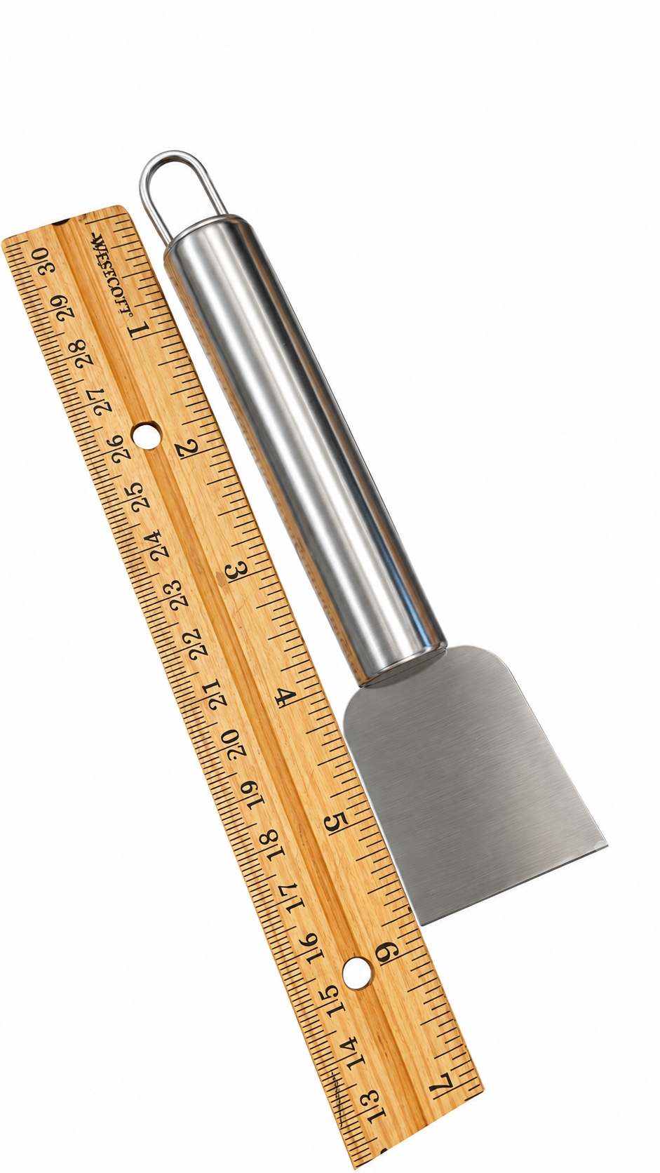 Stainless steel wax scraper