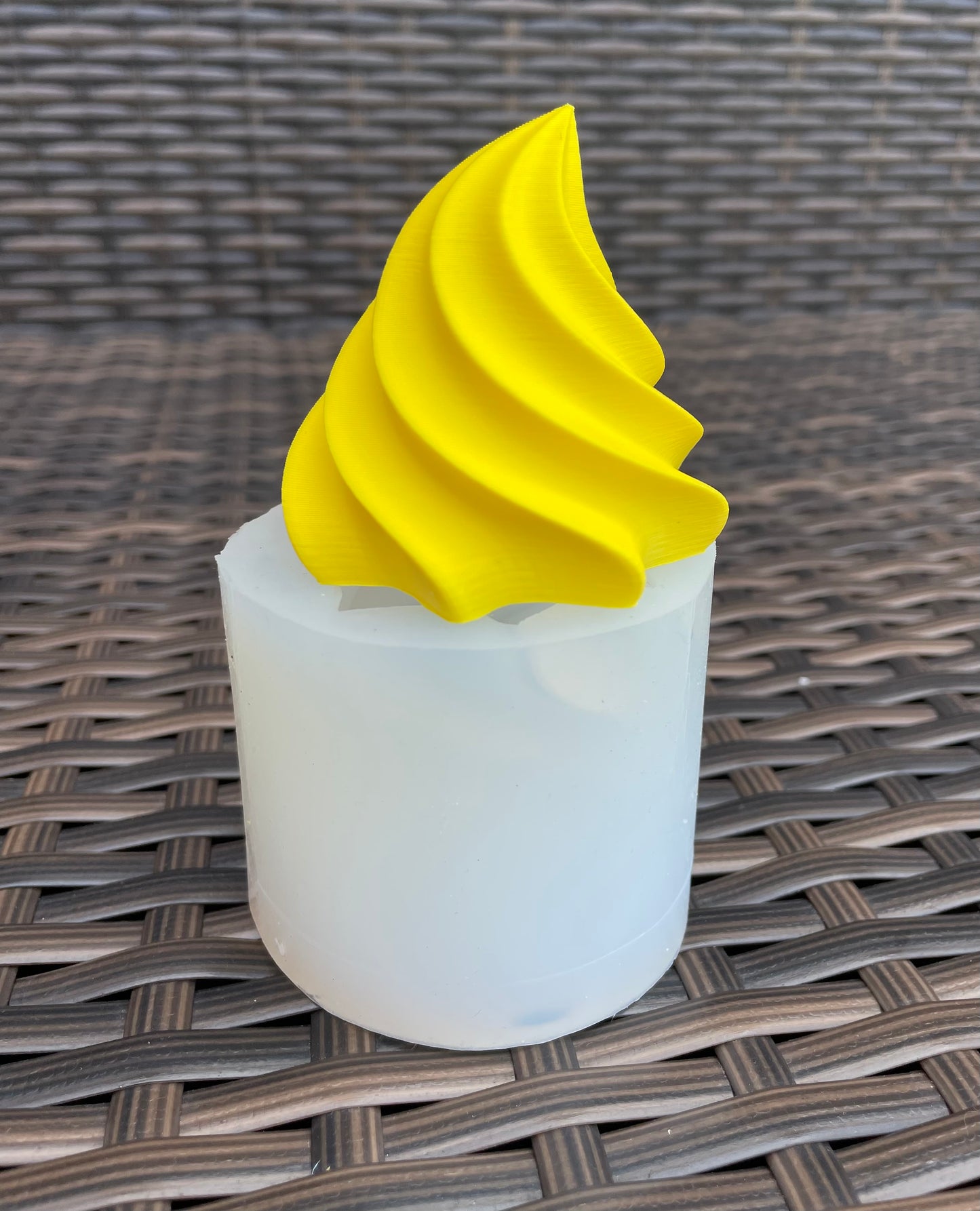 3D whipped cream mold - icing mold - ice cream top mold - 2.5”