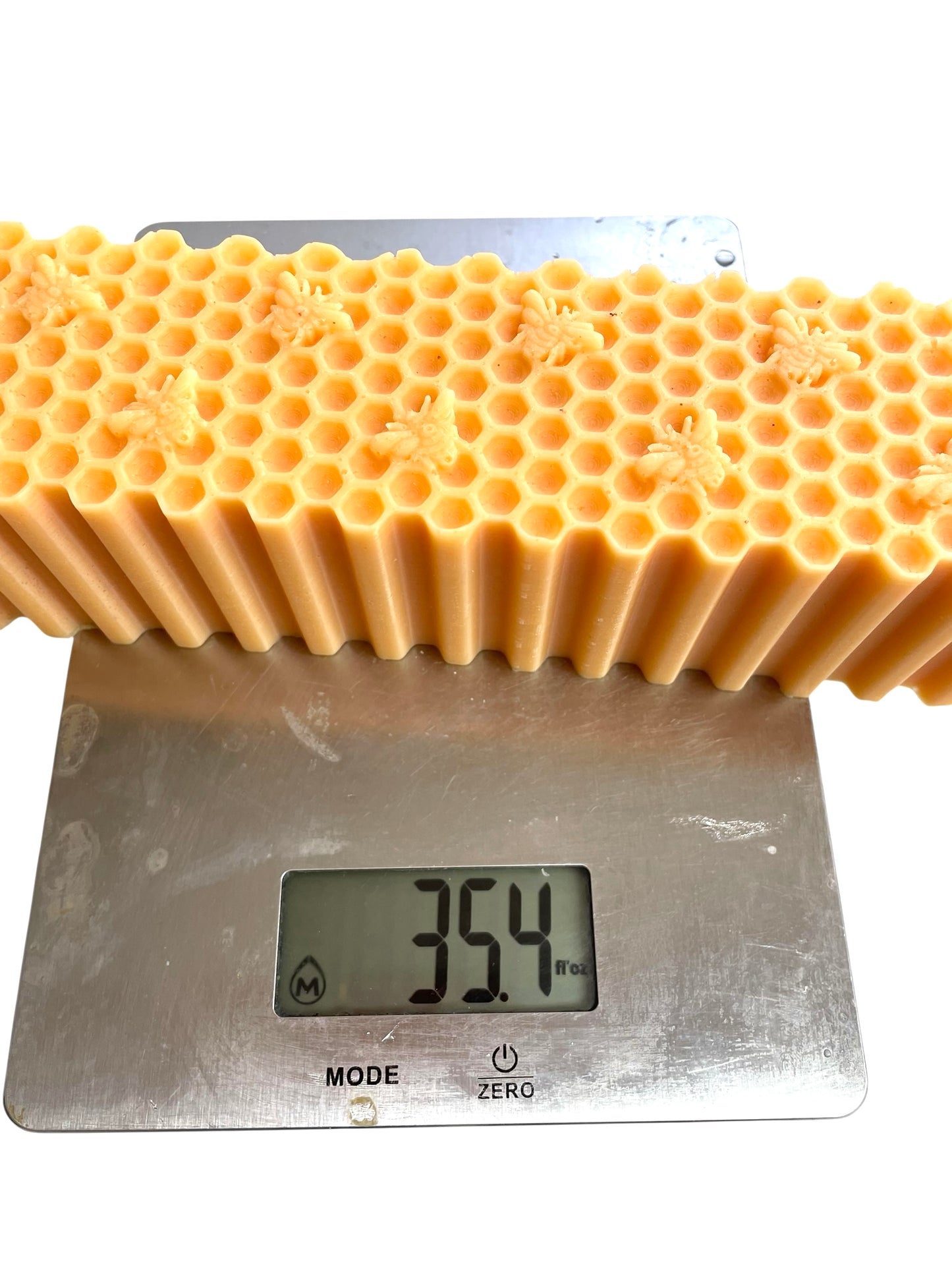 10” honeycomb honeybee soap loaf mold - beeswax block mold