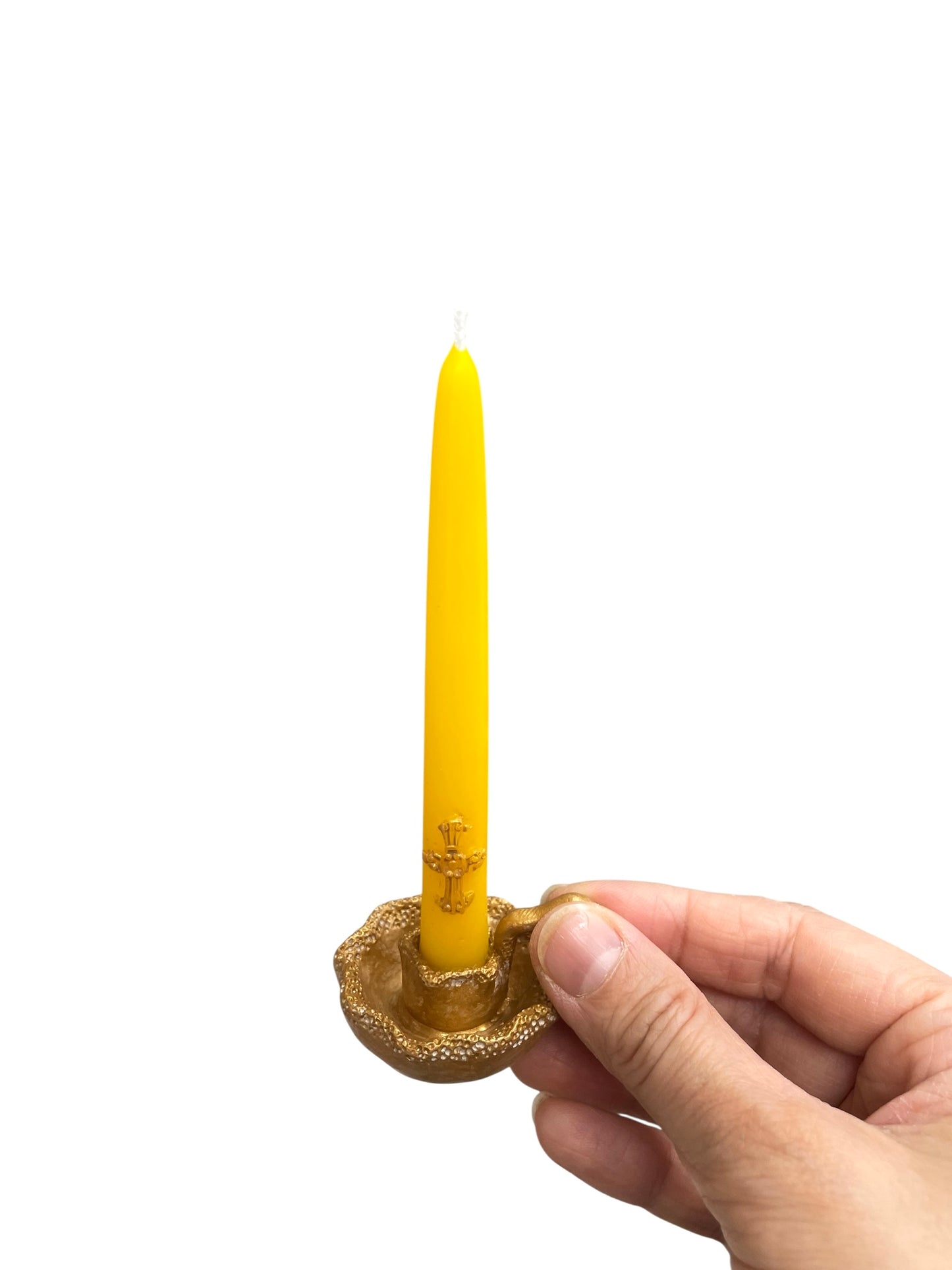 Small taper mold - Chime candle with cross