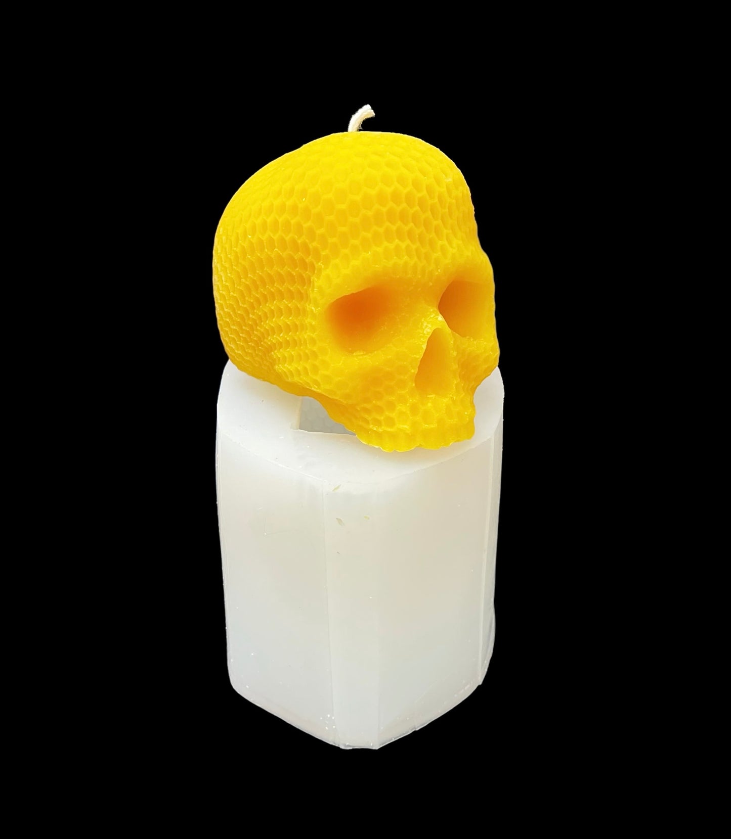 3D silicone honeycomb skull mold for candle soap resin