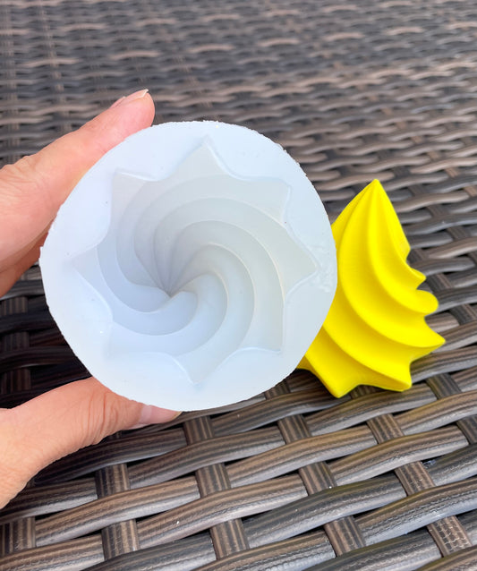 3D whipped cream mold - icing mold - ice cream top mold - 2.5”