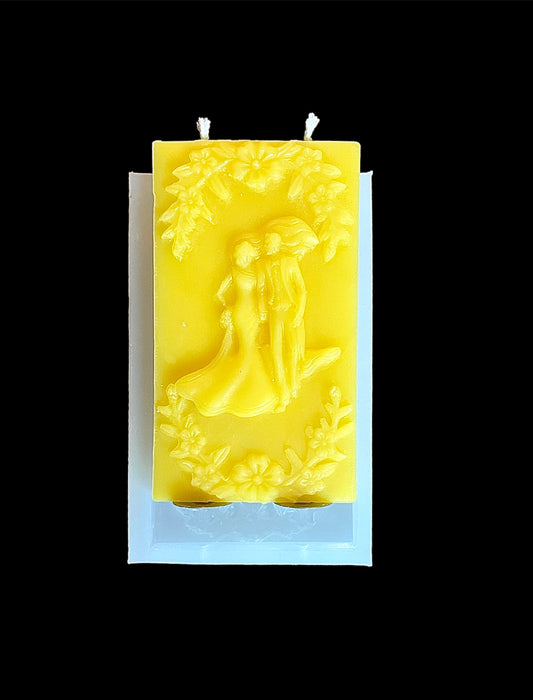 Silicone wedding mold for candle soap resin chocolate