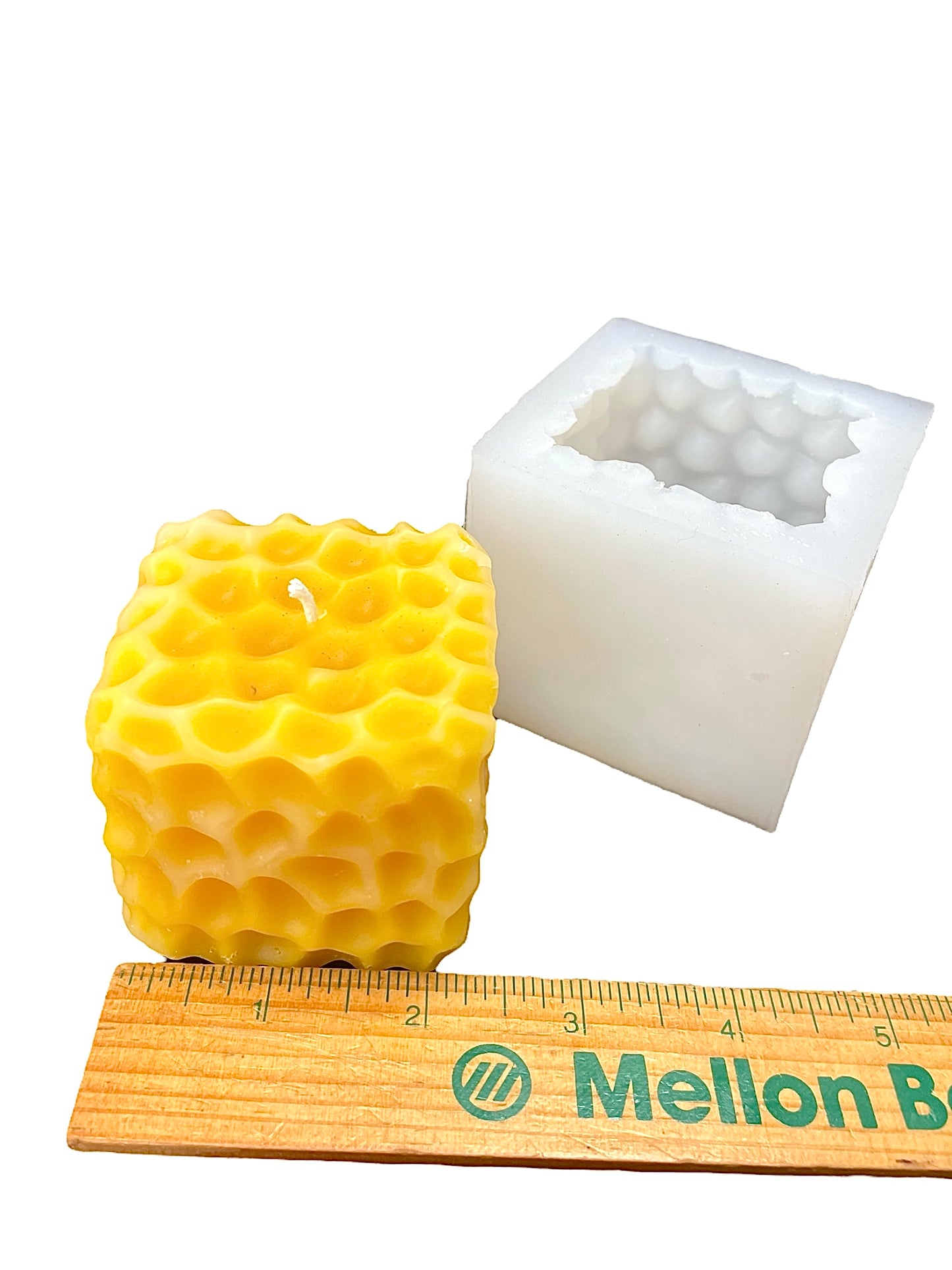 2 1/4” silicone square honeycomb mold for candle soap resin cake