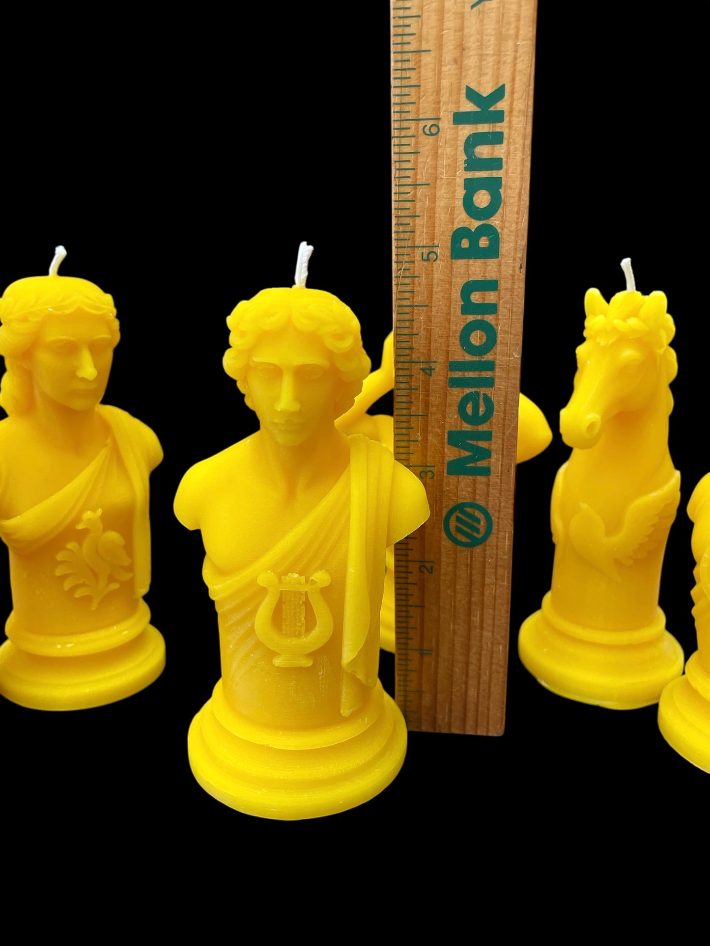 Beeswax chess candle set