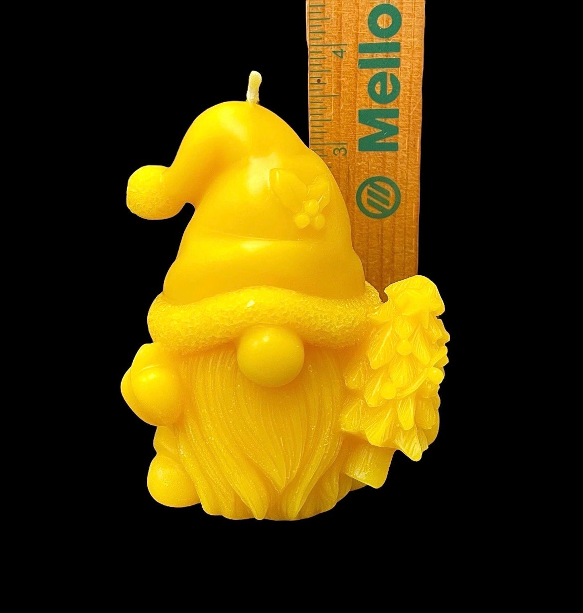 Pure beeswax candle - gnome 3.5”