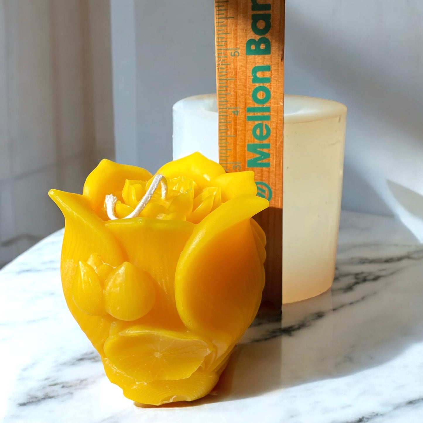 3D silicone mold - lotus flower in lotus pot