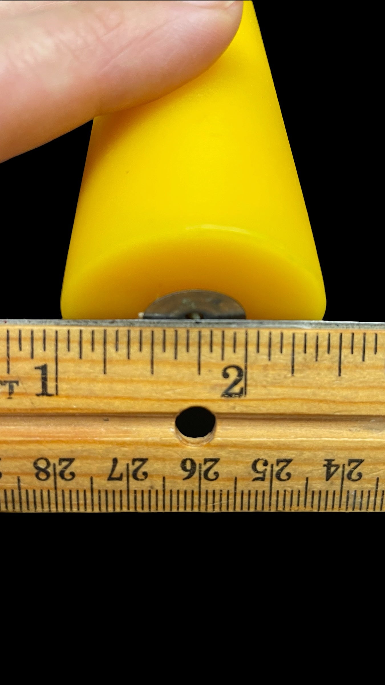 A pair pure beeswax stubby taper candles 5” - 15 hrs