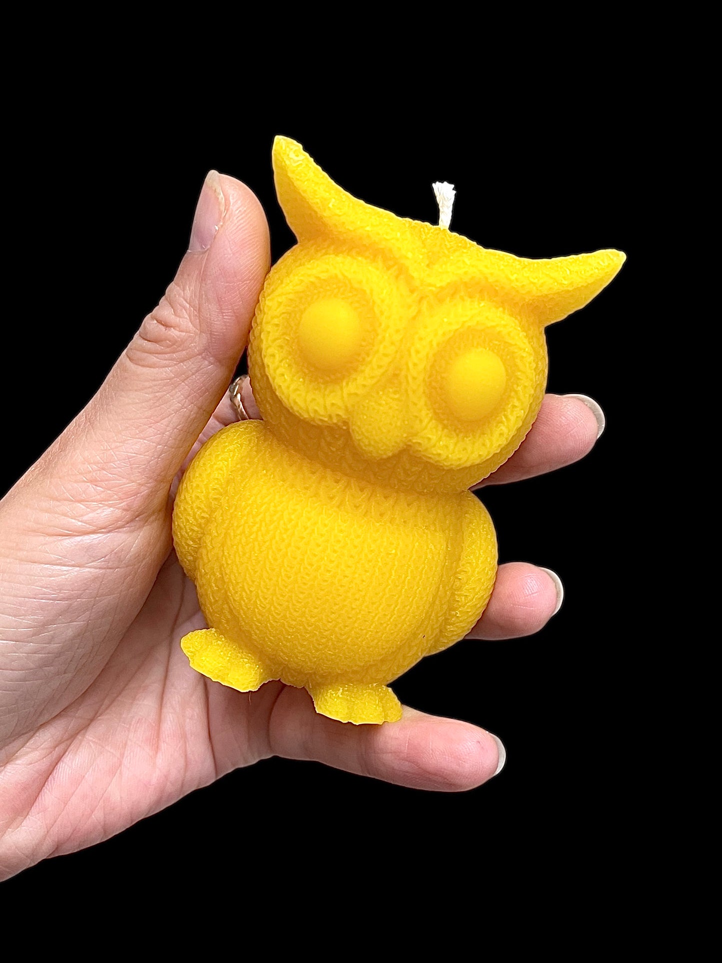 3D silicone mold - crocheted owl 3.25”