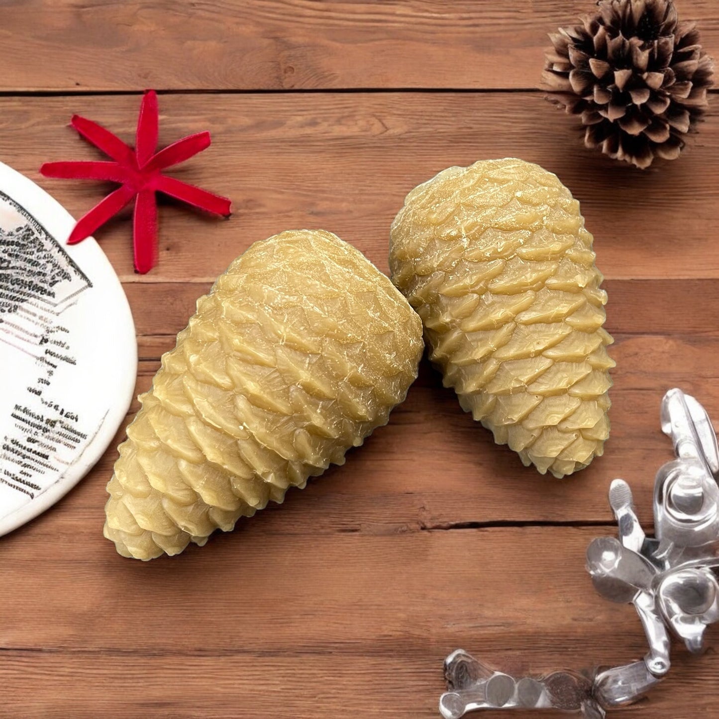 A set of two cute pine cone molds