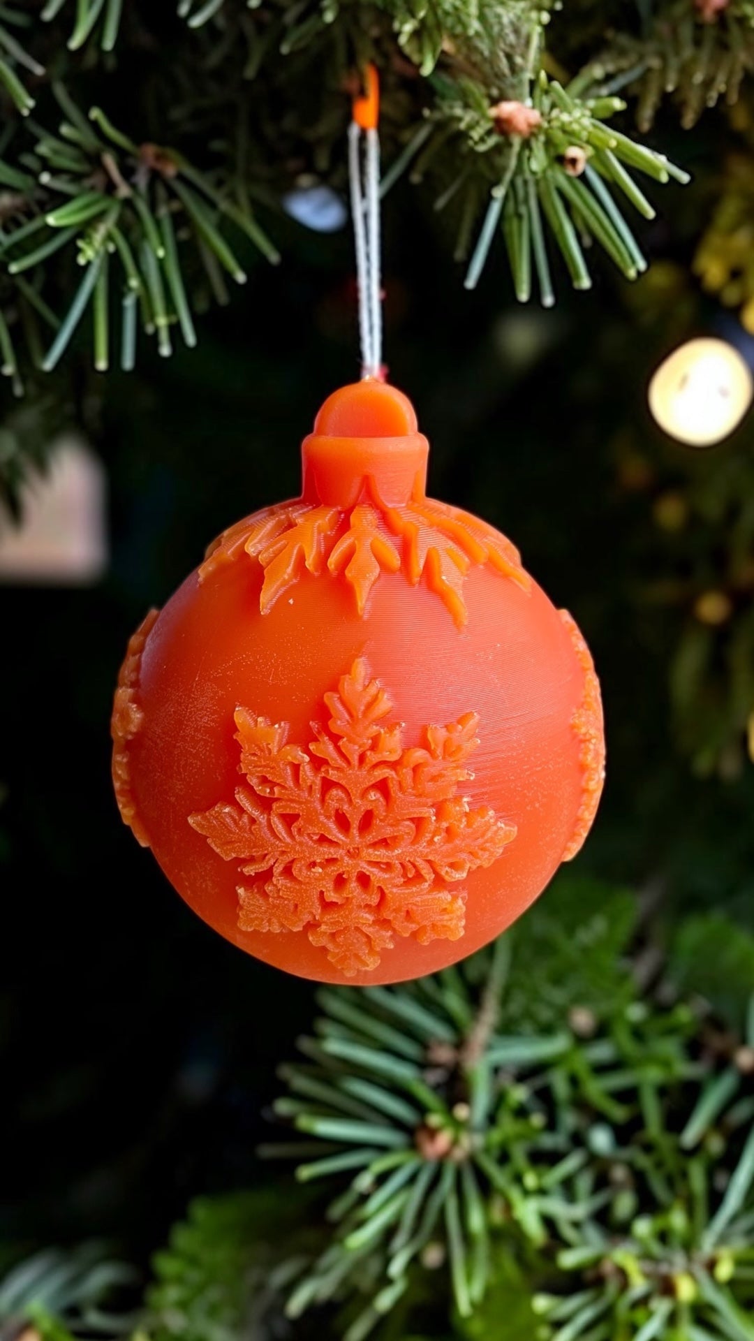 3D Snowflake ornament mold for candle soap resin