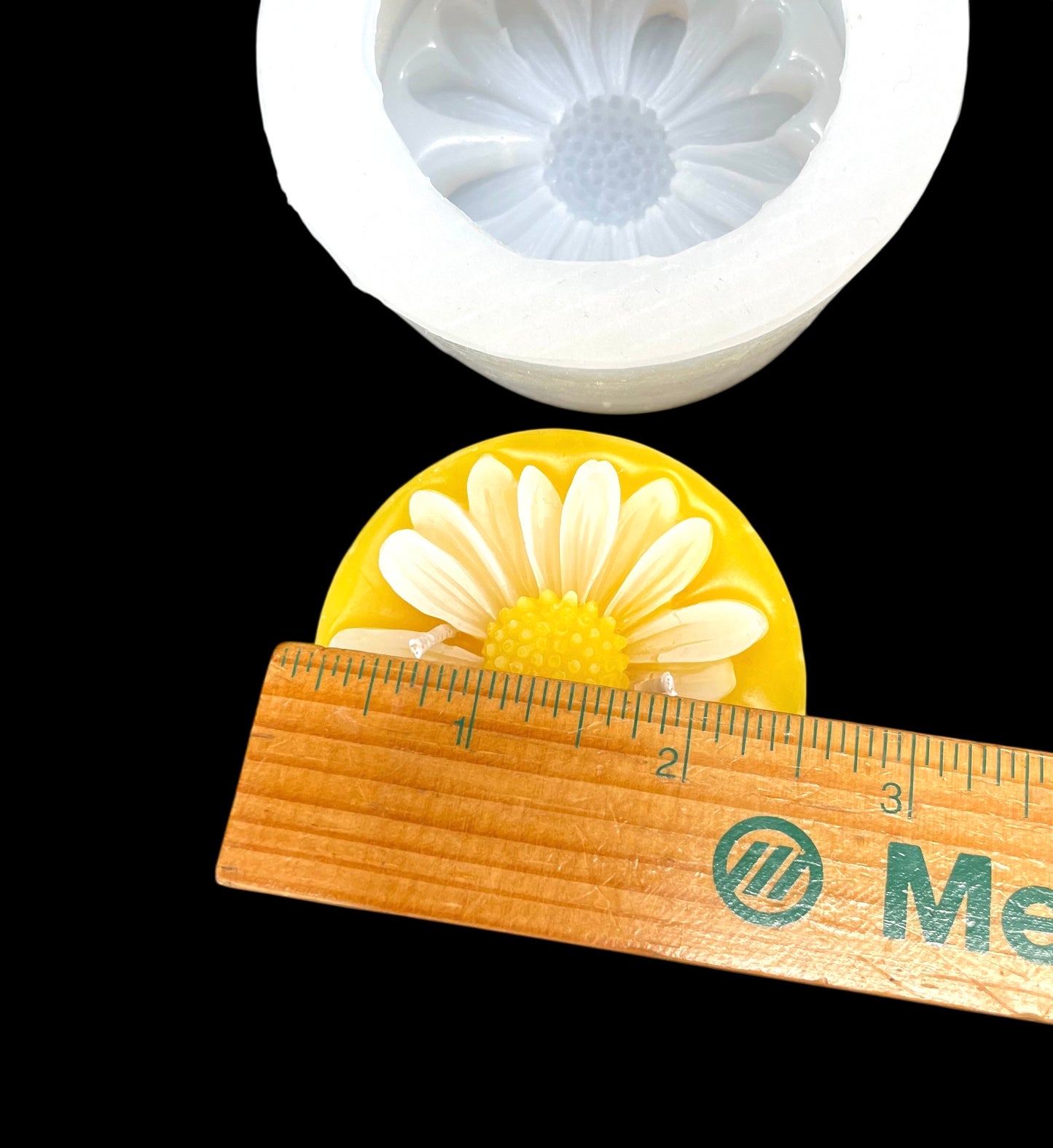 Daisy flower mold for soap, lotion bar, candle