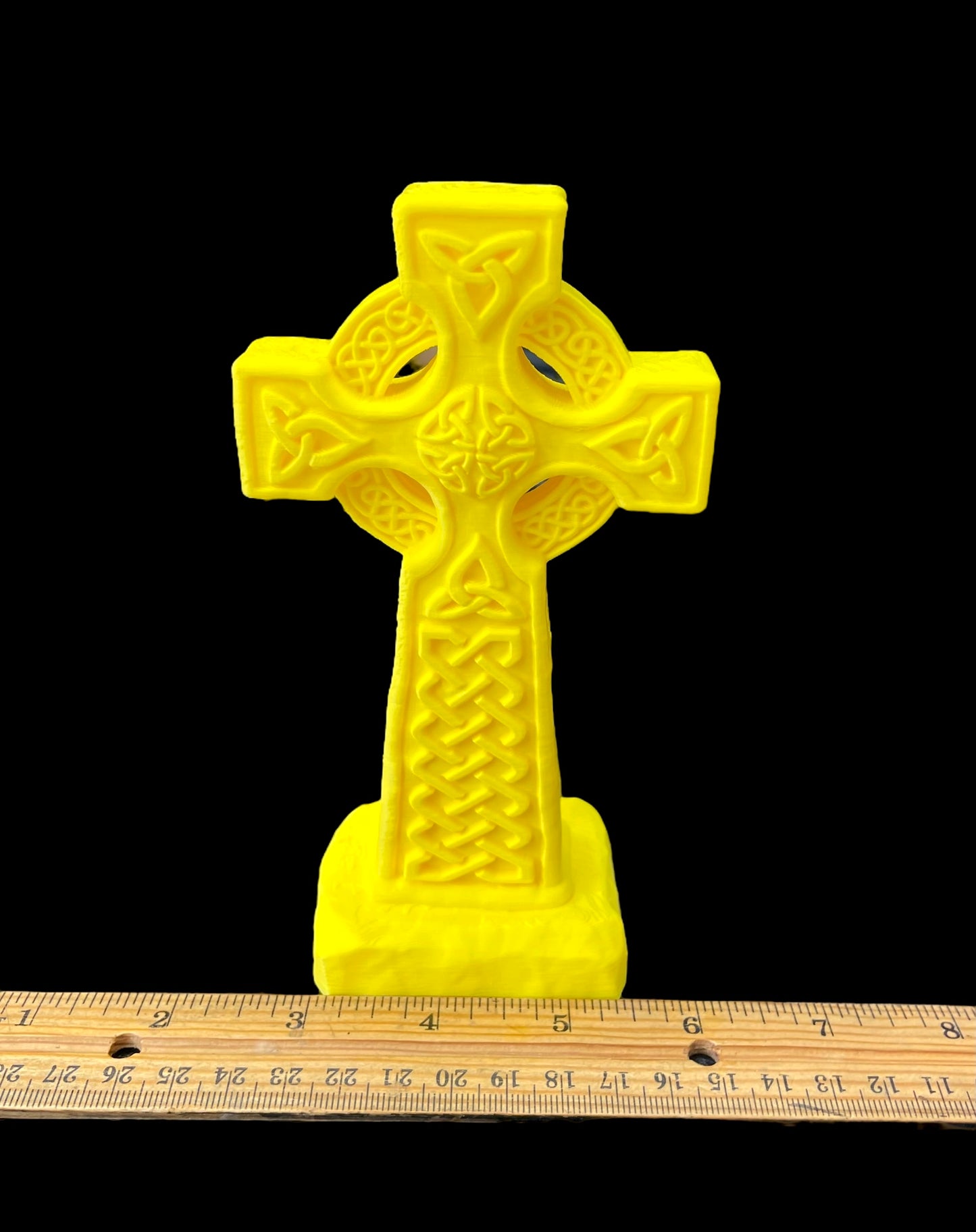 3D Celtic cross mold for candle resin concrete 6”