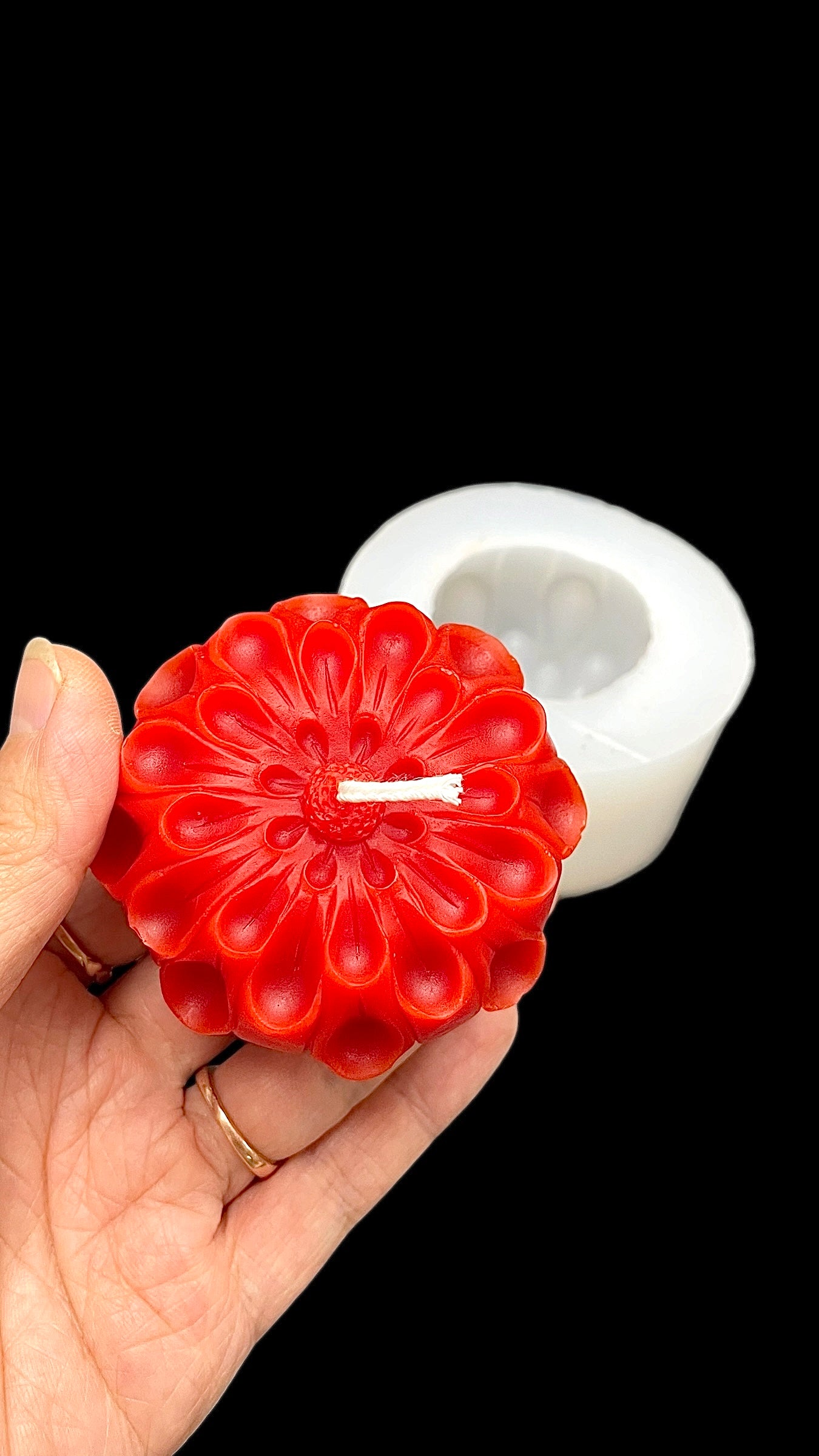 3D flower mold for candle soap