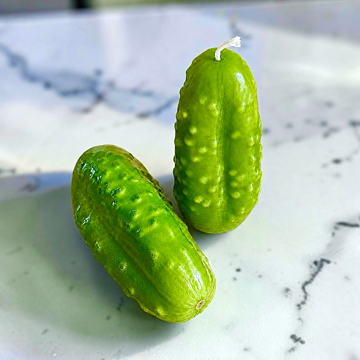 Realistic 3D silicone cucumber mold for candle soap resin