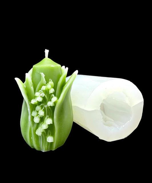 3D silicone flower candle mold - Lily of the valley