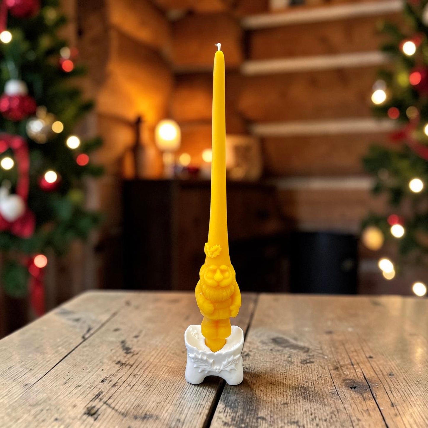 Silicone taper candle holder mold