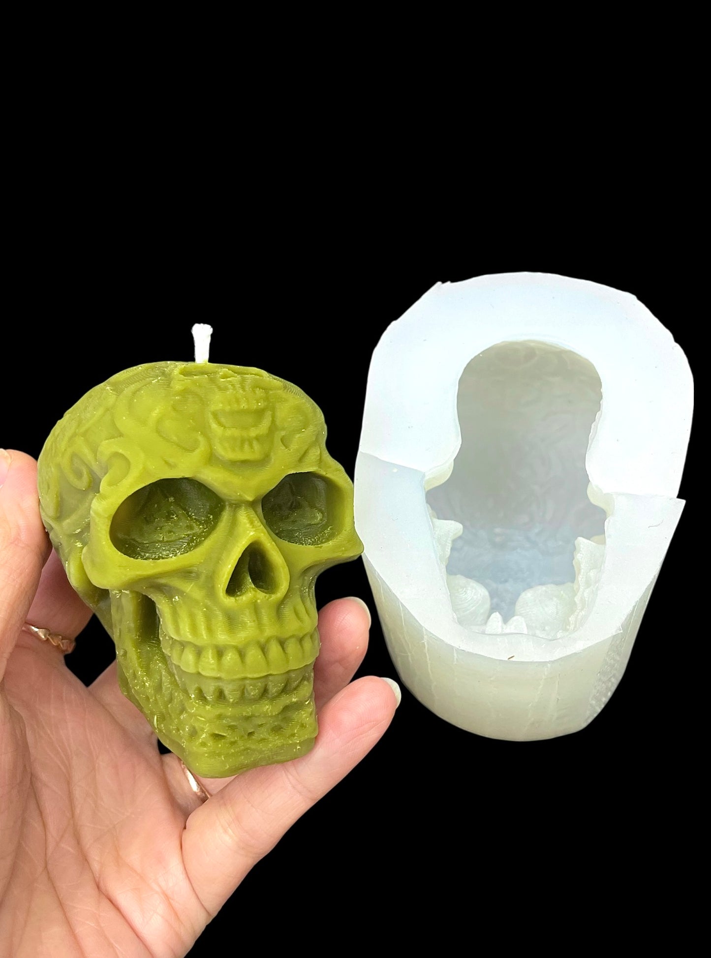 3D Celtic skull head mold
