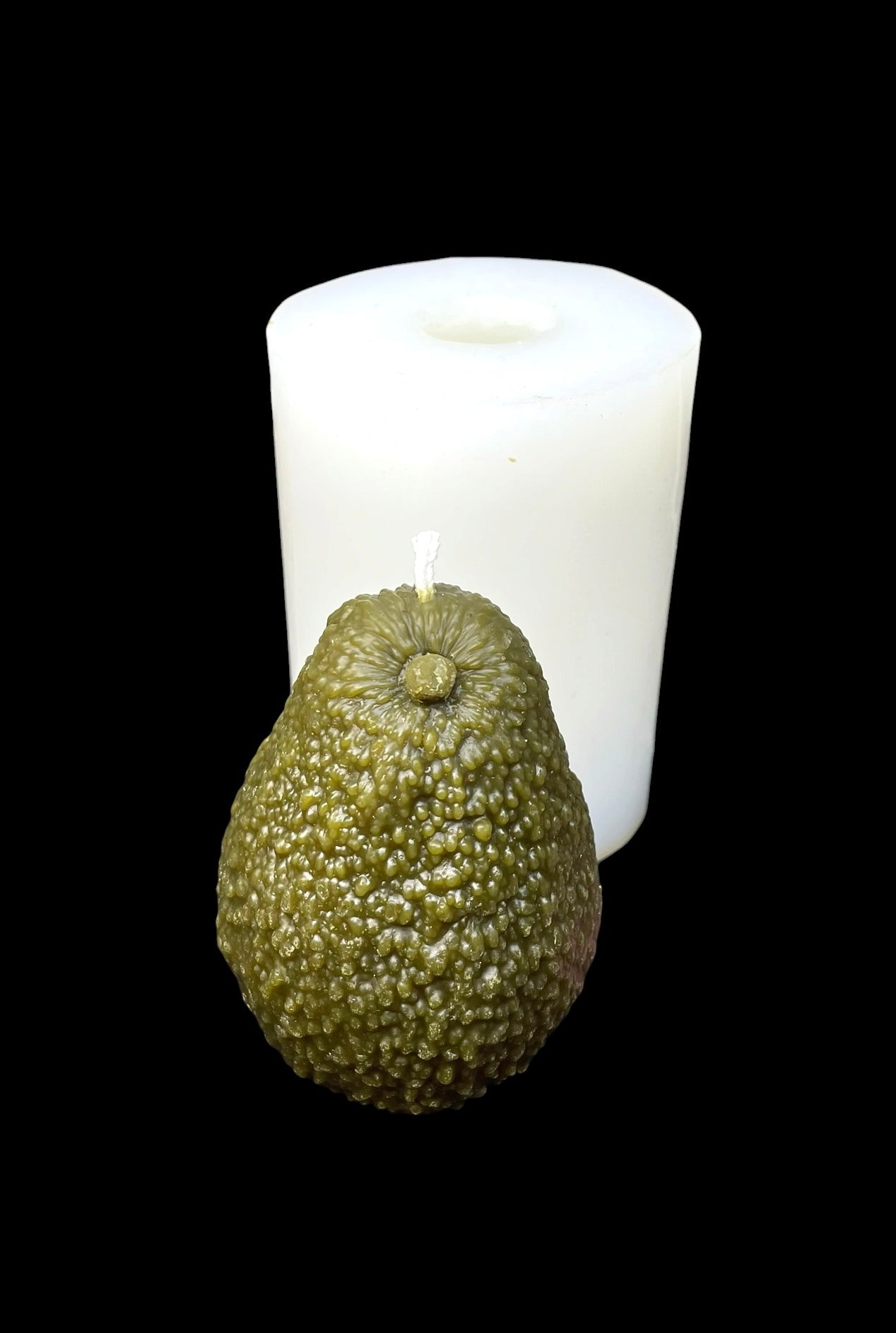 3D realistic avocado mold for candle soap resin - food grade