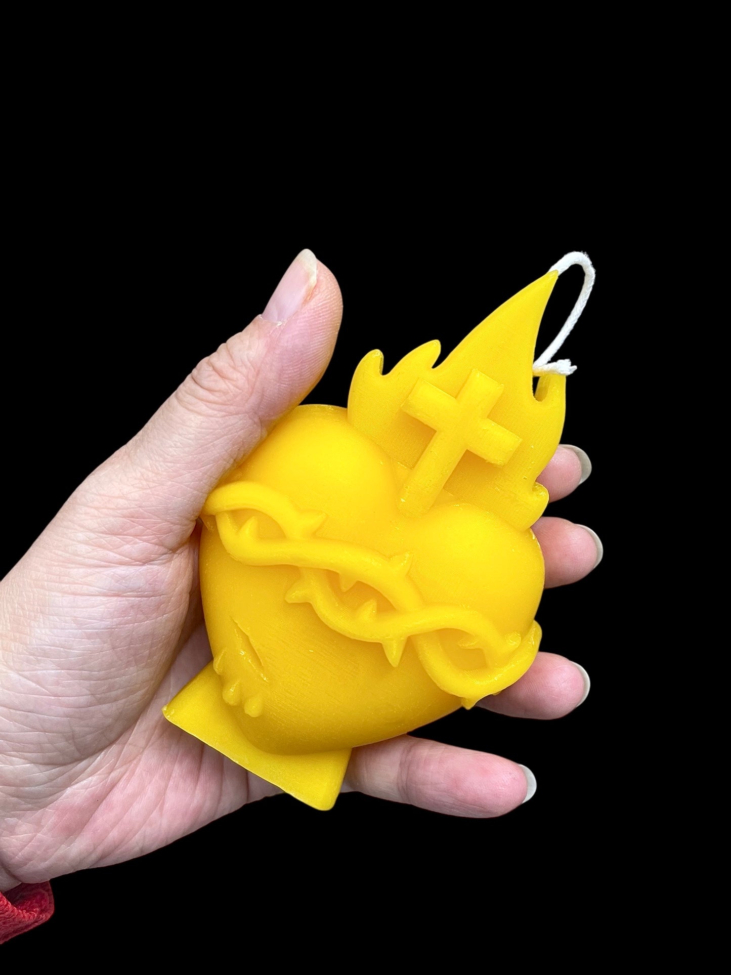 3D silicone mold of Sacred Heart of Jesus - 4.5”