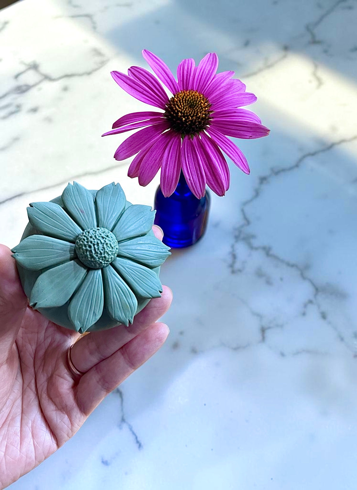 3D coneflower mold for candle soap