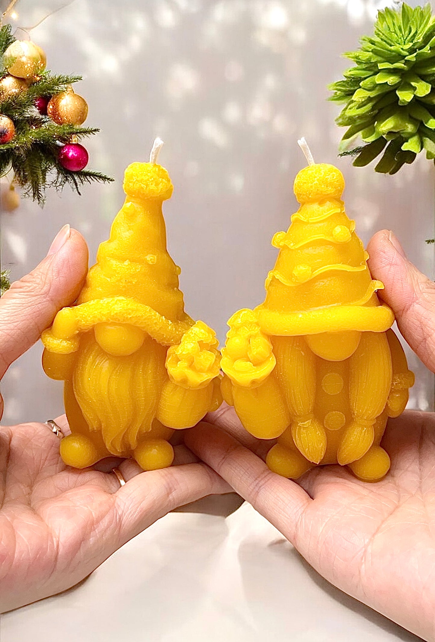 3.5” cute Christmas gnome mold for candle soap resin