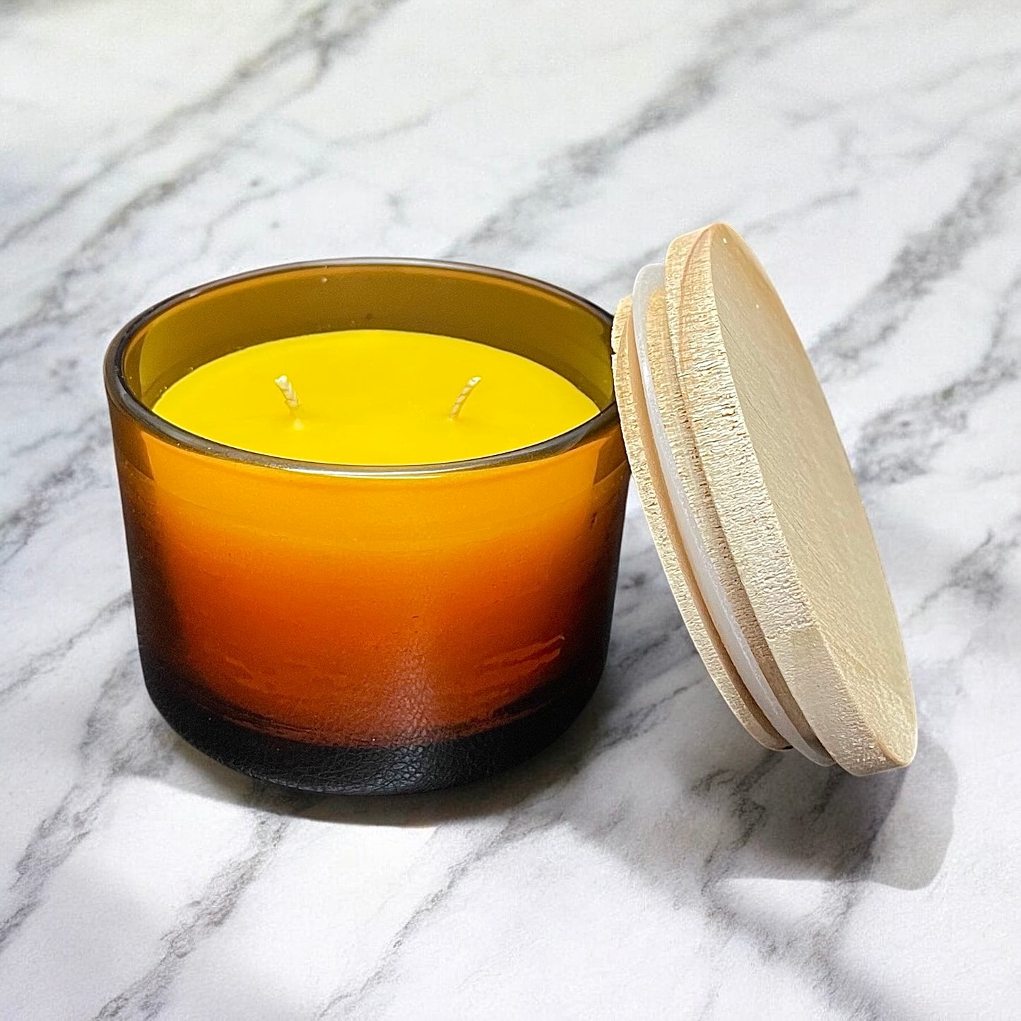 100% pure beeswax container candle - glass jar candle