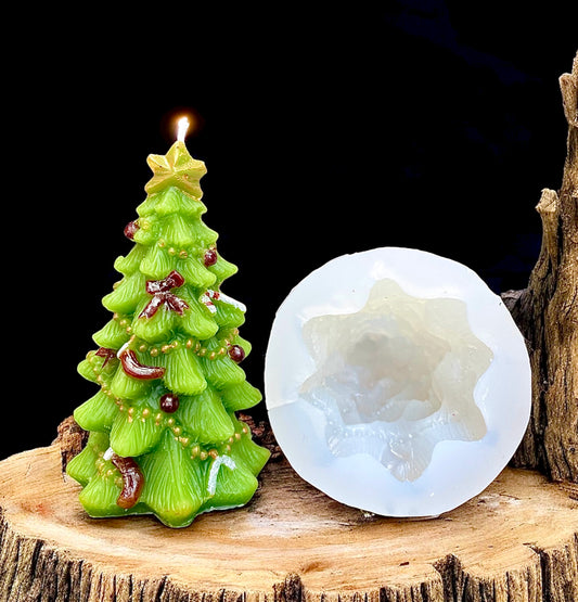 3D decorated Christmas tree mold