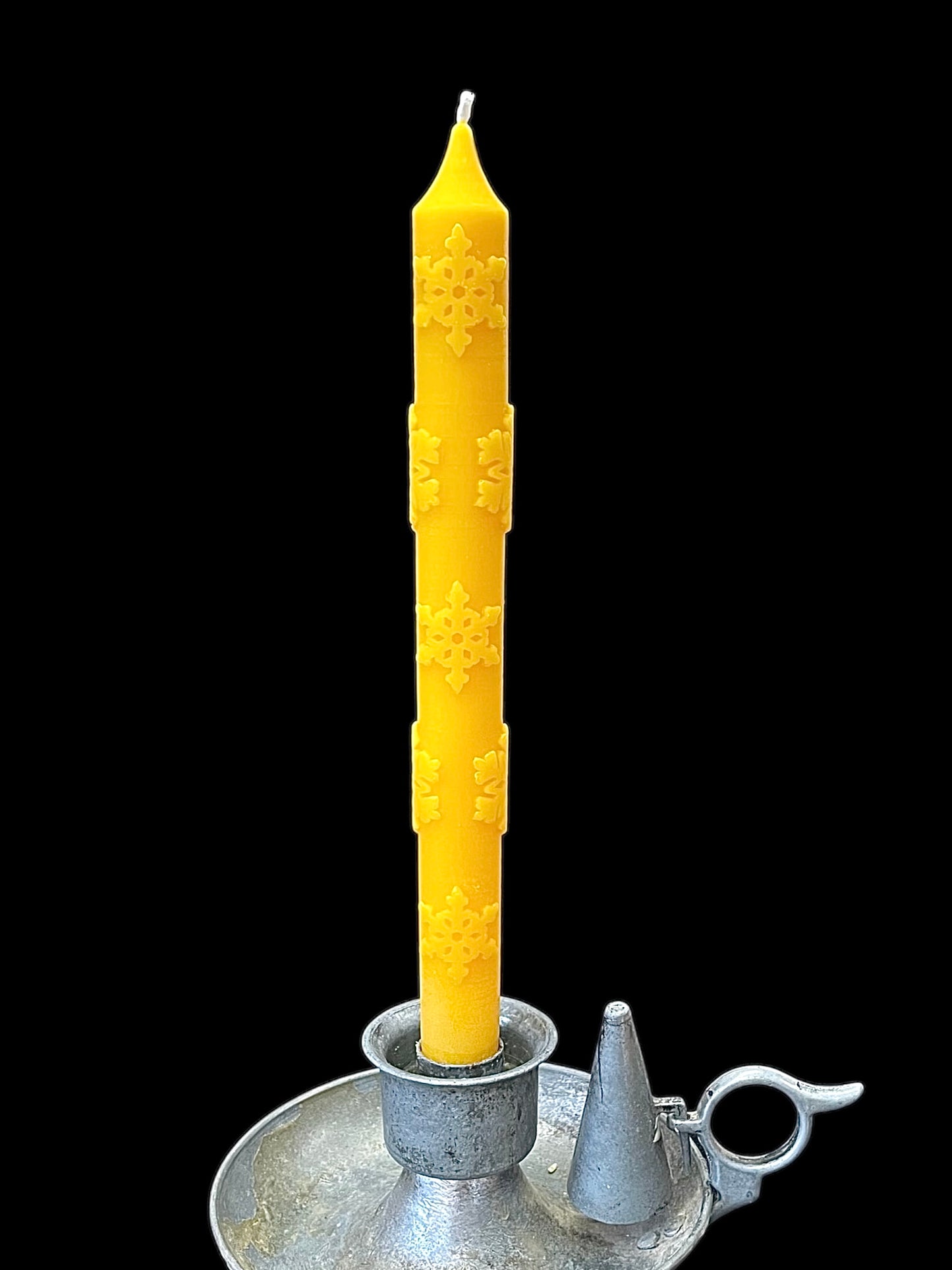 10” silicone snowflakes taper candle mold ( updated)