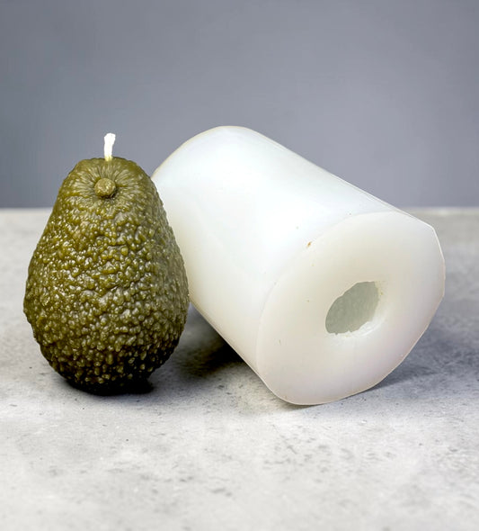 3D realistic avocado mold for candle soap resin - food grade