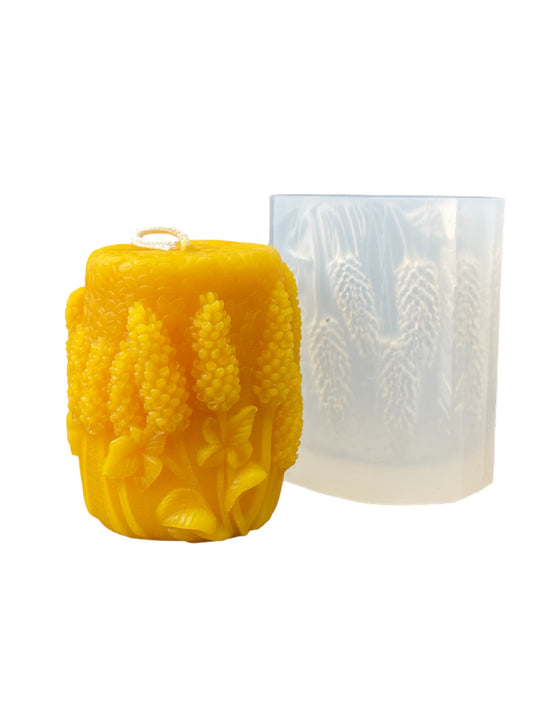 Lavender pillar candle mold