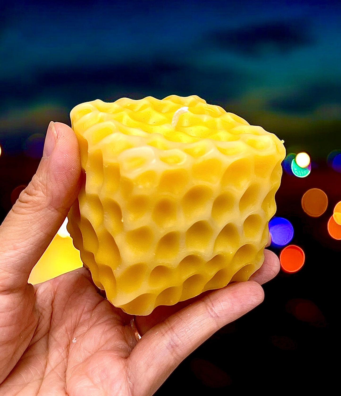 2 1/4” silicone square honeycomb mold for candle soap resin cake