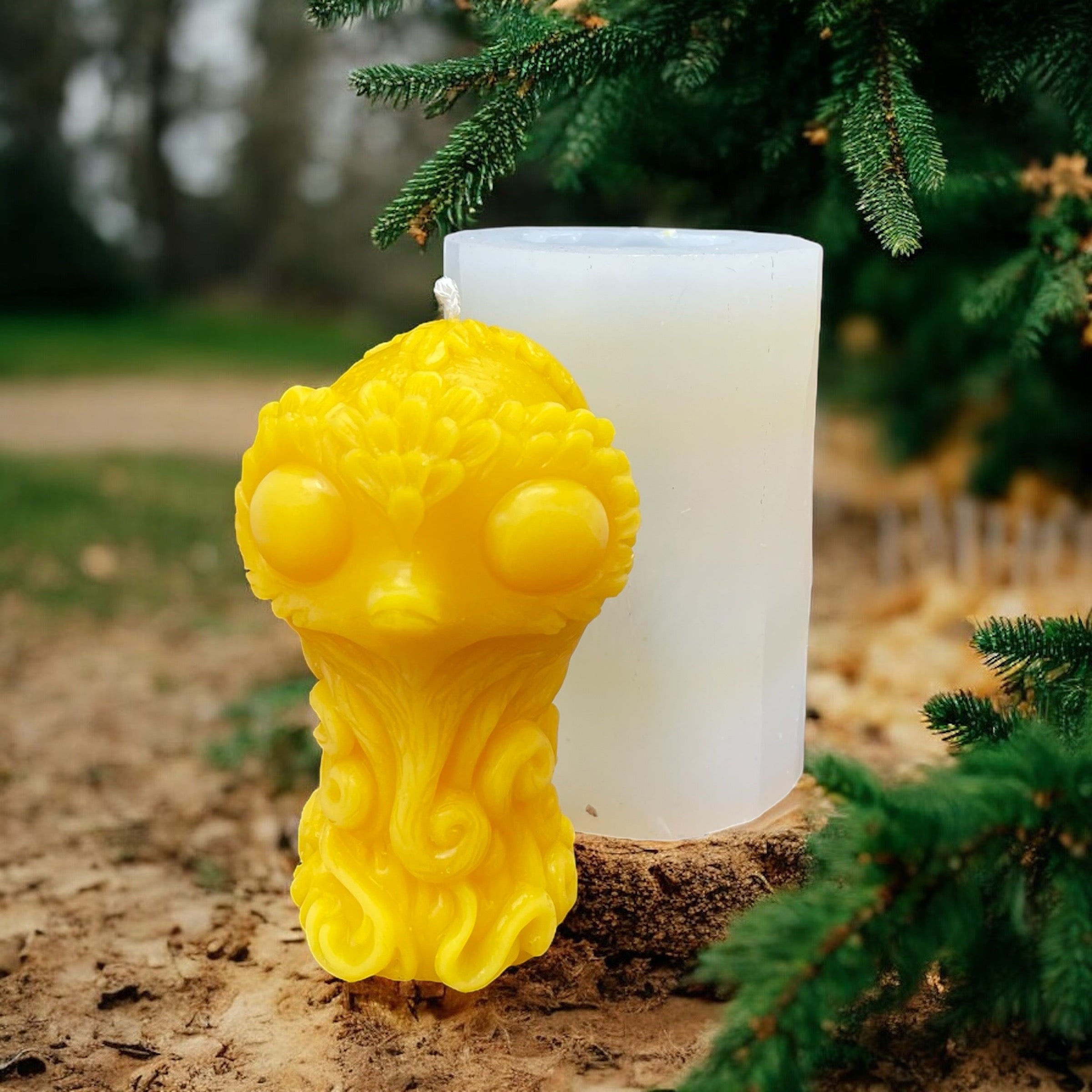 3D silicone mold - mystical magic creature - alien mold for candle soa ...