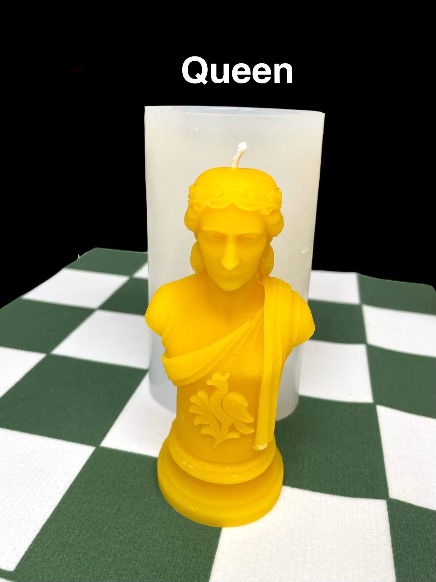 Silicone mold for mythological chess piece