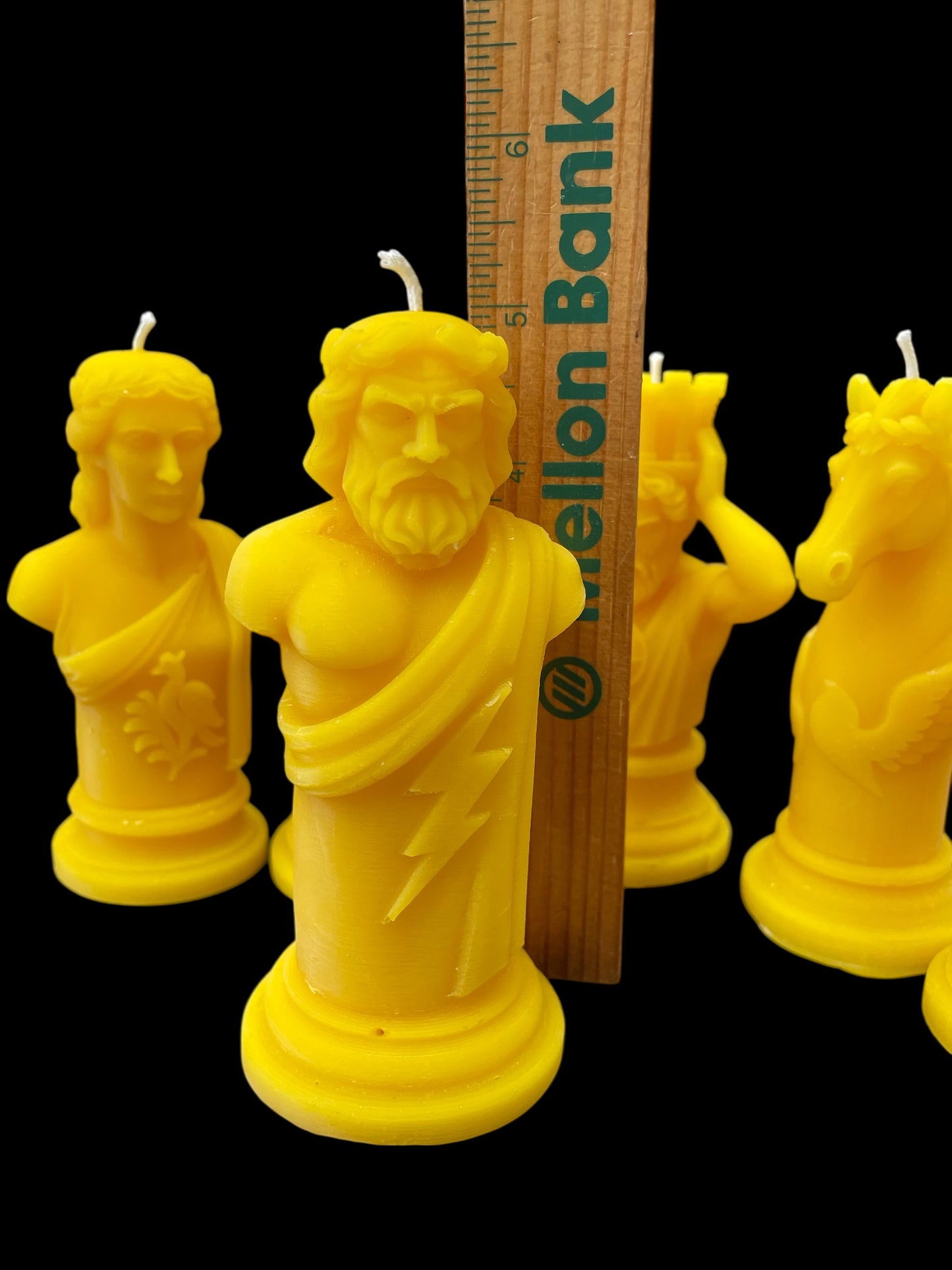 Beeswax chess candle set