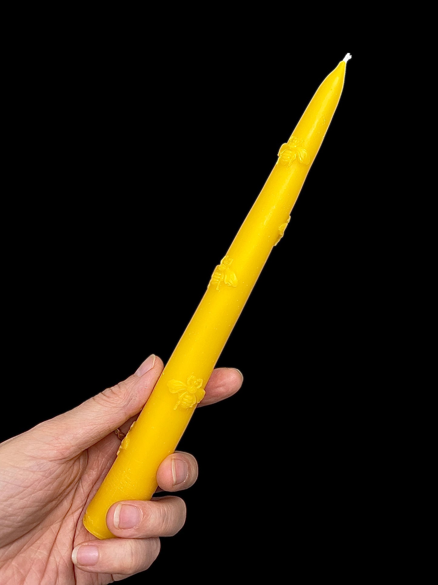 9” honeybee taper candle mold