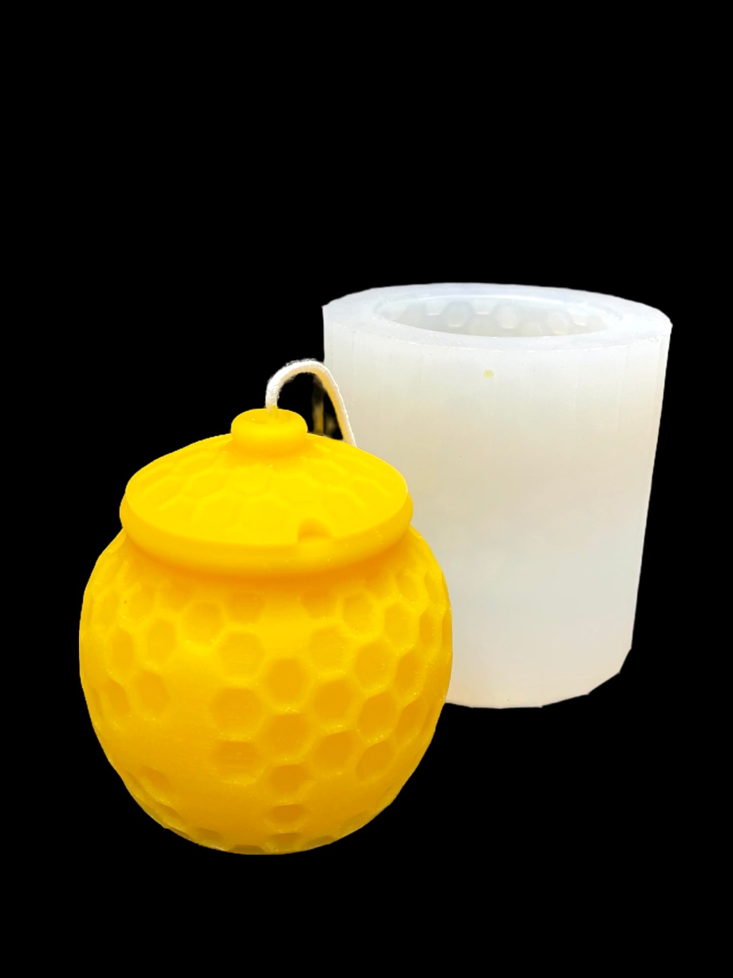 Silicone honey pot candle mold 3 1/4”