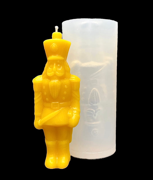 6” 3D nutcracker mold for candle soap resin ornament