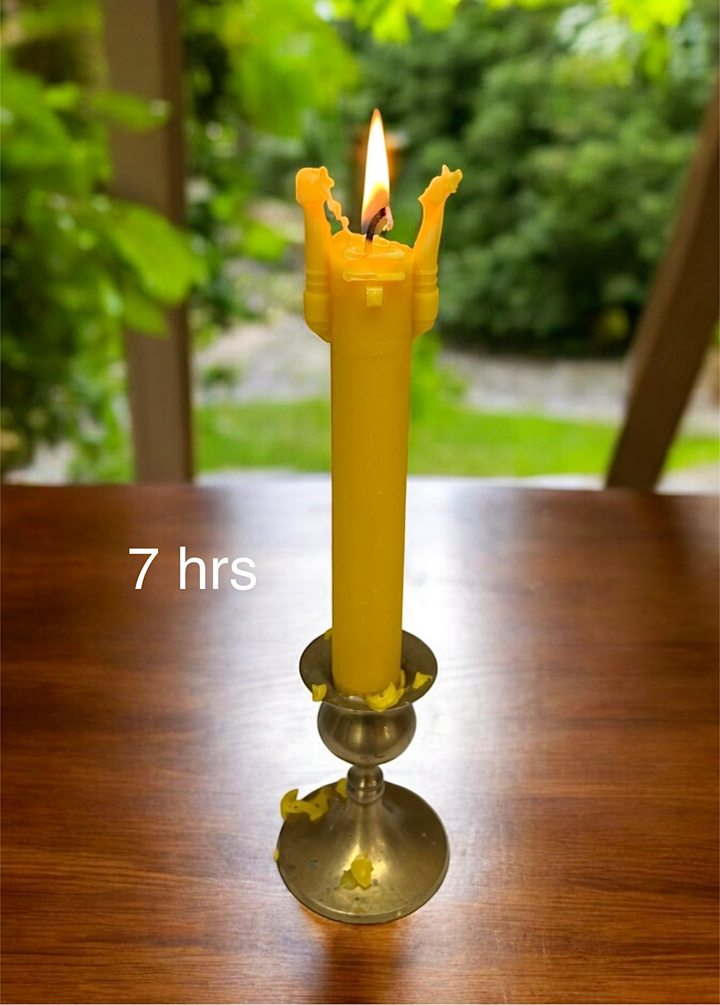 10” beeswax nutcracker taper candle for Christmas