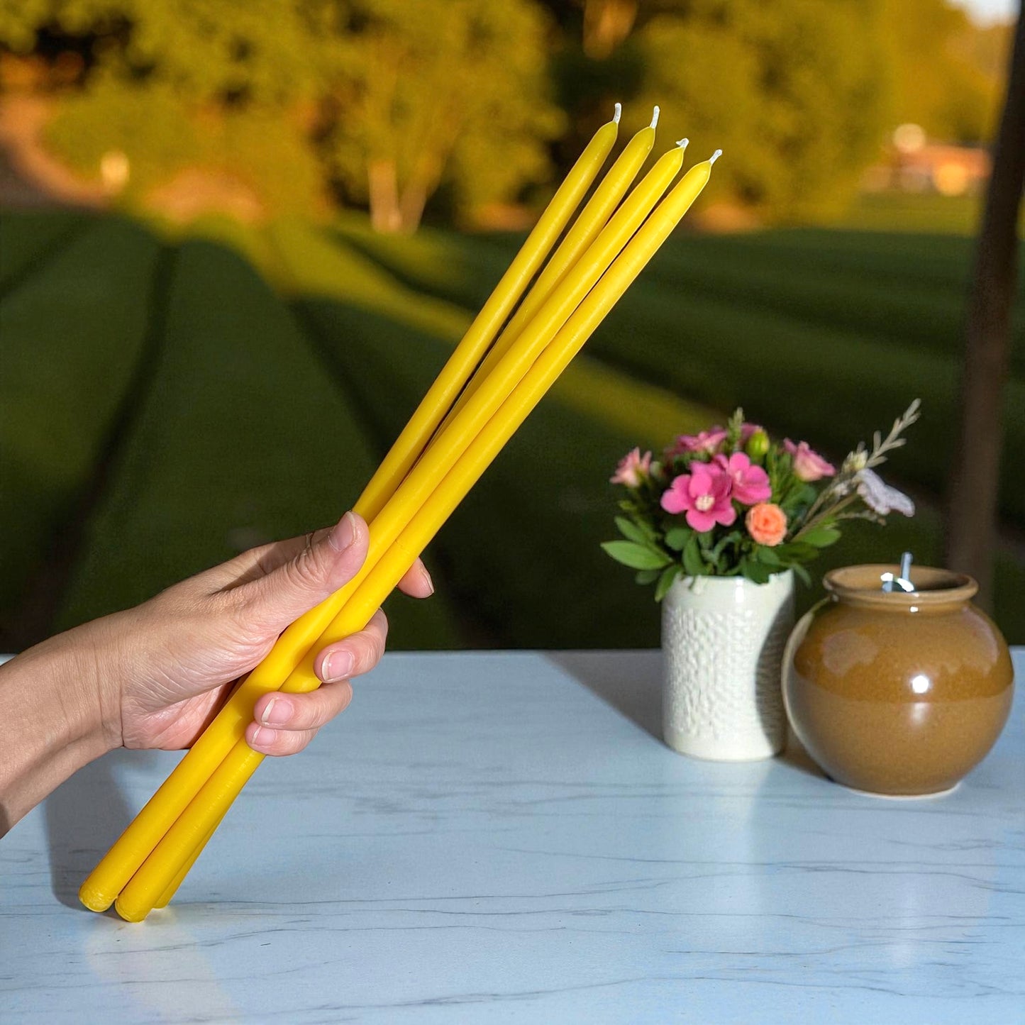 4 cavity long church taper candle mold 13.75” x 0.5”