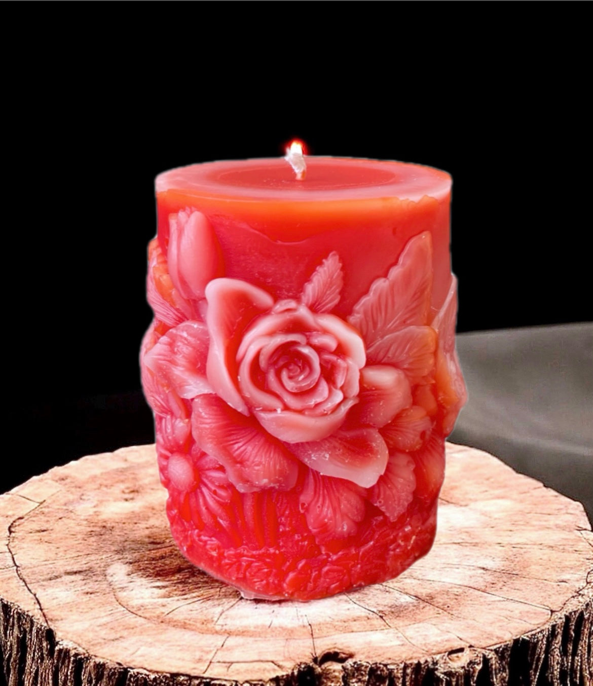 Peony flower pillar candle mold - pick the style