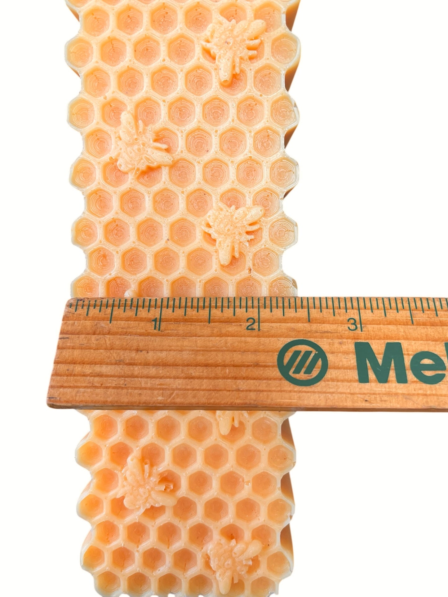 10” honeycomb honeybee soap loaf mold - beeswax block mold