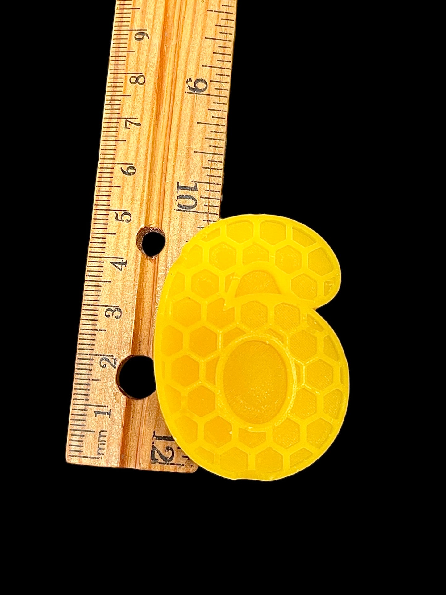 Pure beeswax number candle 2”