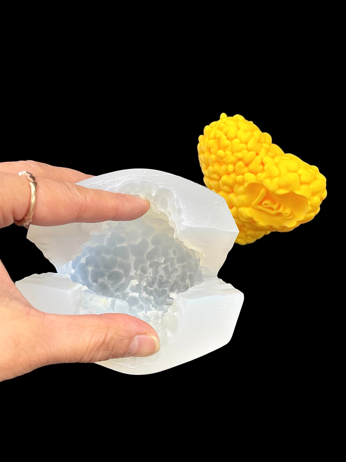 3D silicone heart mold for candle soap resin chocolate - valentine day mold