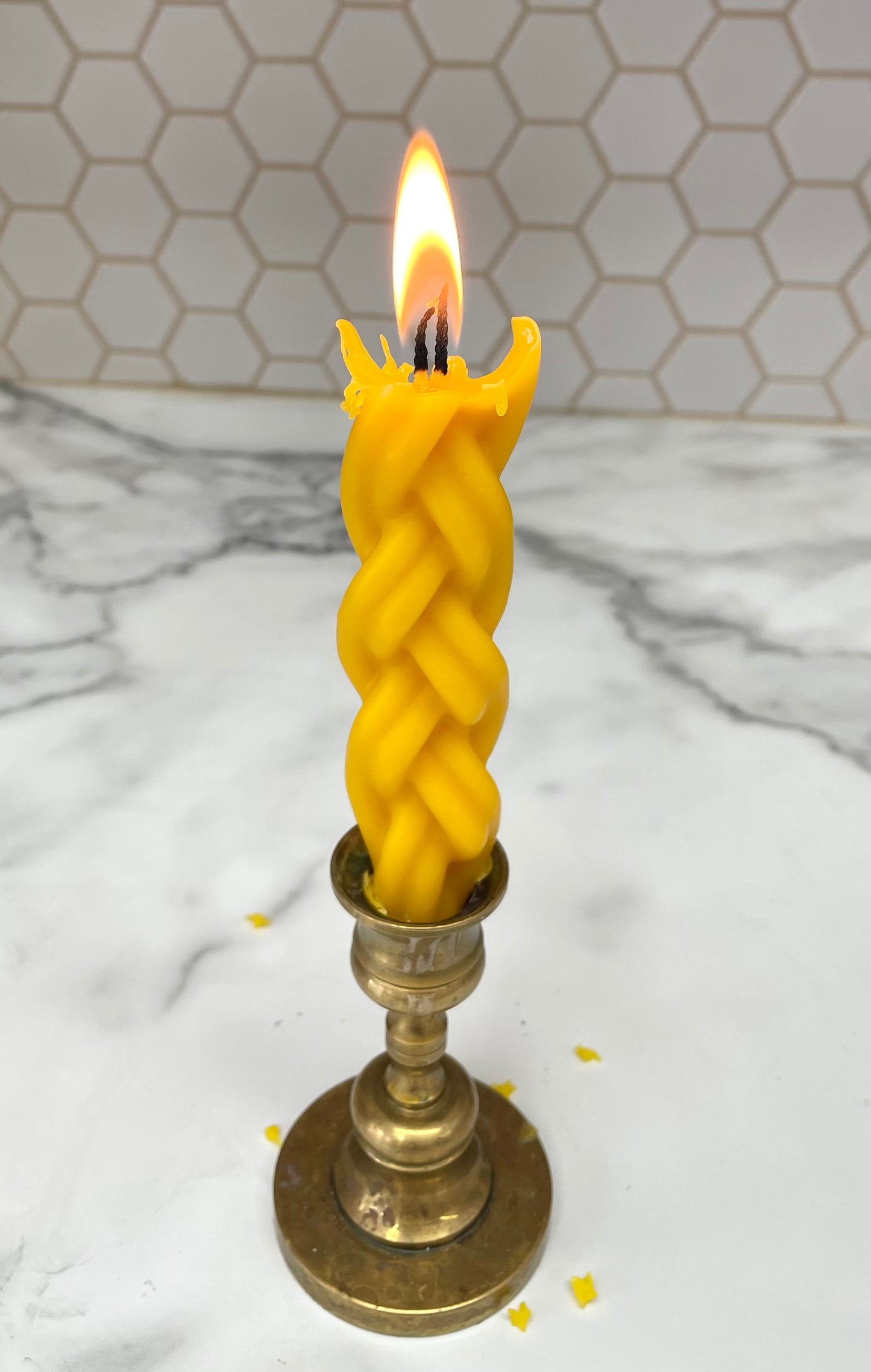 Silicone mold for braided candle / havdalah candle