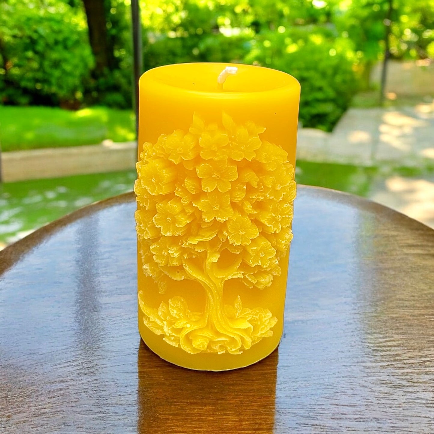 Silicone tree of life pillar candle mold