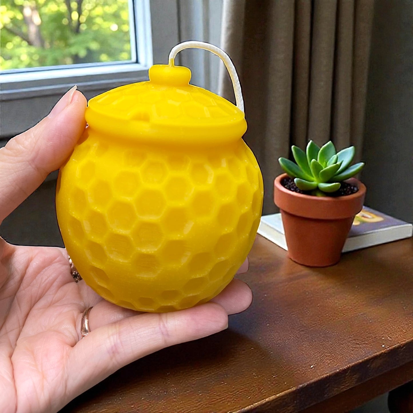 Silicone honey pot candle mold 3 1/4”