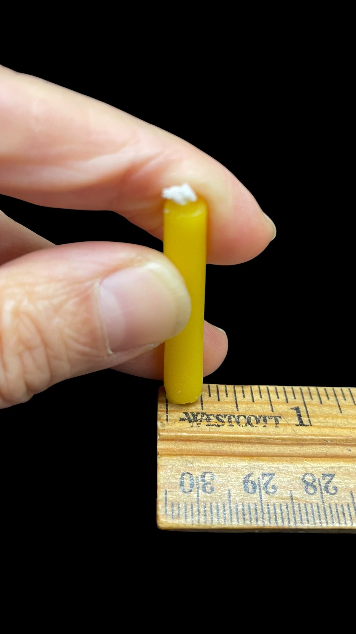 Silicone mini meditation taper candle mold - 0.25” x 1.5” - birthday candle mold - mini crayon mold