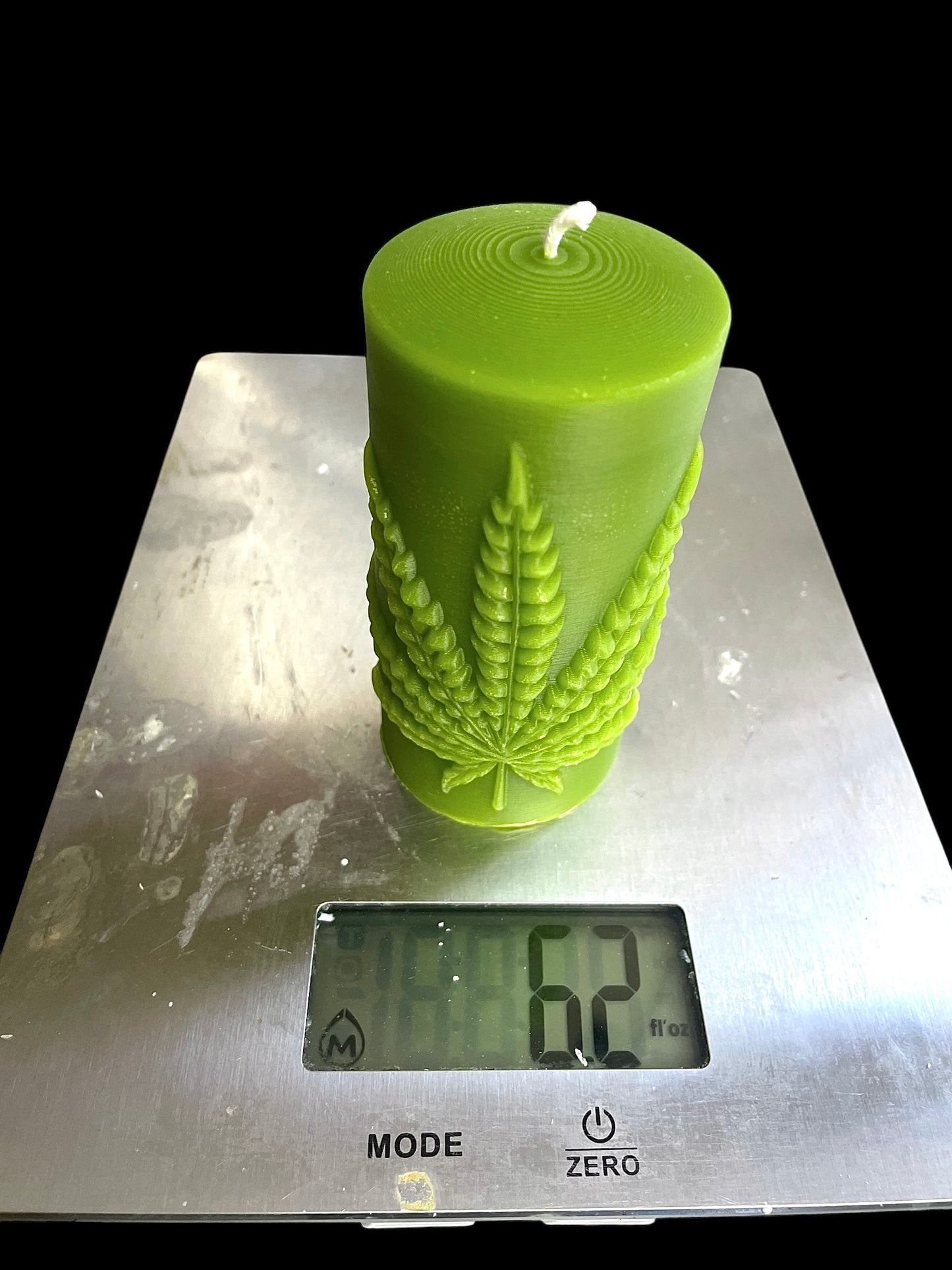 4” Silicone Mold with marijuana leaf - pillar candle - pot leaf - homemade